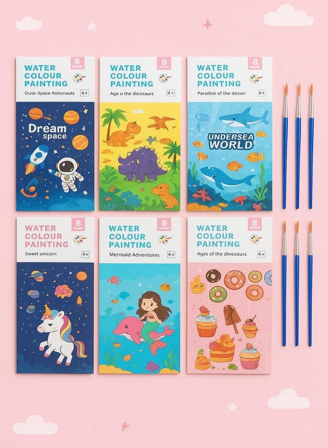 ZQBIEE 8 Card Water Color Drawing Book for Kids with Self-Adhesive and Best Birthday Return Gifts for Kids (Random Color-6Pcs) - Image 5